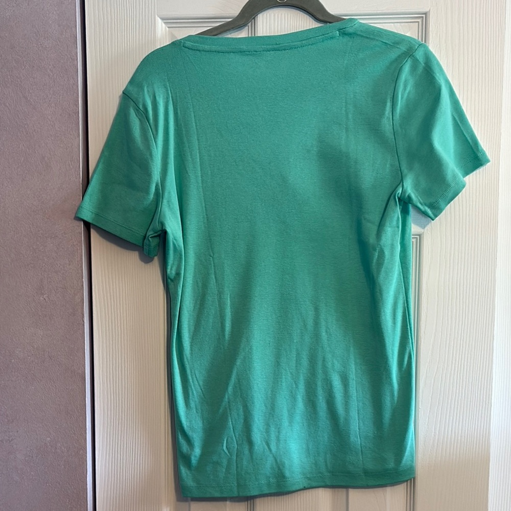 Tommy Hilfiger Fitted Green Short Sleeve Tee - Picture 5 of 6